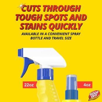 Goof Off - Household Heavy Duty Remover for Spots, Stains, Marks, and Messes – 4 fl. oz