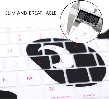 WYGCH Panda Eyes Silicone Keyboard Cover Protective Skin Protector for MacBook Pro 13 inch 2017 & 2016 Release A1708 Without Touch Bar and 12 inch A1534,USA vs