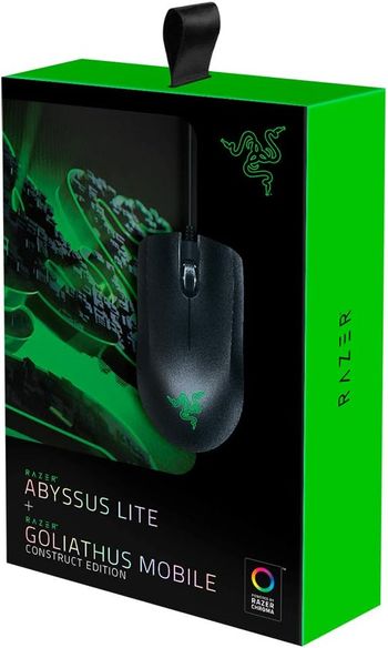 Razer Gaming Starter Bundle - Abyssus Lite Mouse and Goliathus Mobile Mat