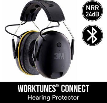 3M WorkTunes Wireless Hearing Prot with Bluetooth, 90543H1-DC-PS, 1 unit/Pack