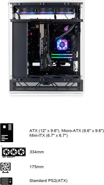 SilverStone Technology ALTA F1, black, Stack effect design ATX tower with aluminum shell and tempered glass, SST-ALF1B-G