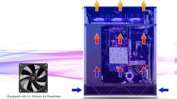 SilverStone Technology ALTA F1, black, Stack effect design ATX tower with aluminum shell and tempered glass, SST-ALF1B-G