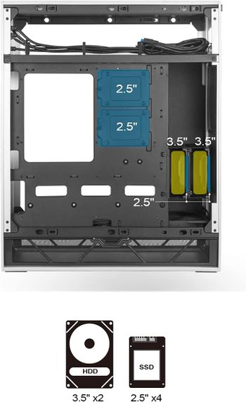 سيلفر ستون ALTA F1، برج ATX بتصميم تأثير التكدس مع هيكل من الألومنيوم والزجاج المقسى، SST-ALF1B-G