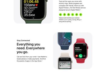 Apple Watch Series 7 41mm GPS Green Aluminum Case Clover Sport Band