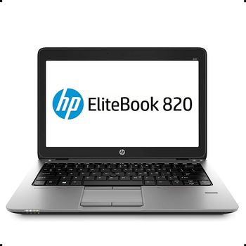 HP EliteBook 820 G1 / 12.5 Inch Display / Intel Core i5-4300U CPU / 1.90GHz / 8GB RAM / 180GB SSD, Silver / Black / ENG ARA Keyboard