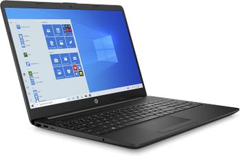 HP Laptop 15-dw3002nx 15.6" Windows 10 Home 64 Intel i7 8GB RAM 256GB SSD 1TB HDD NVIDIA GeForce MX450, FHD, Jet Black, EN-AR KB