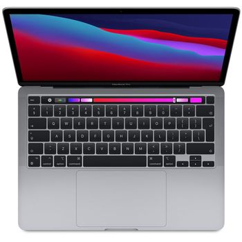 Apple MacBook Pro Laptop 17,1 A2338(13-Inch, M1 Chip, 2020)With Touch Bar and Touch ID, 8GB RAM, 256GB SSD ,ENG/ARB KB Space Gray,