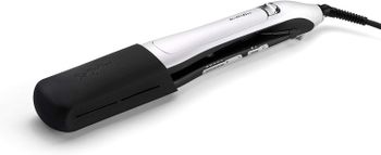 BaByliss Steam Lustre Professional Hair Straightener - Advanced Ceramic 36mm Broad Heating Plate - 5 Heat Settings From 170-210°C - 360° Surround Steam Technology For Smooth Hair - ST595SDE - Silver