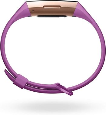 Fitbit Charge 3, Advanced Fitness Tracker - Rose Gold, Berry Sport