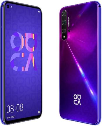 Huawei Nova 5T Dual-SIM 128GB + 6GB RAM Factory Unlocked 4G/LTE Smartphone (Midsummer Purple) - International Release