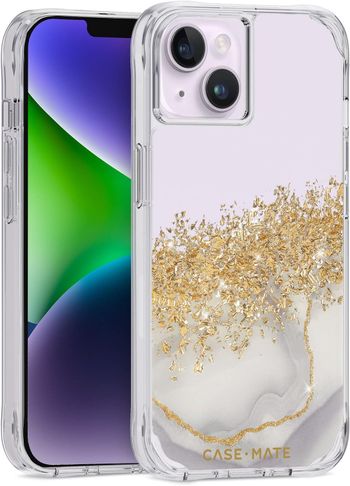 Case-Mate iPhone 13 Case - Karat Marble [10ft Drop Protection] [Wireless Charging Compatible] Luxury Cover With Cute Bling Sparkle For 6.1" Anti-Scratch, Shock Absorbing Material, Slim Fit