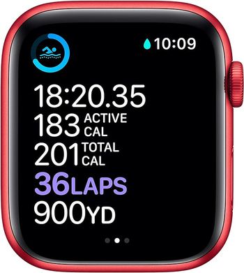 Apple Watch Series 6 (GPS, 44mm) - Space Grey Aluminum Case with Black Sport Band