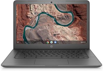 اتش بي كروم بوك 14 جي 5 14 بوصة جهاز Chromebook   ايه ام دي ثنائي النواة A4-9120C، 4 جيجا بايت DDR4 رام، 16 جيجا بايت تخزين eMMC، نظام تشغيل كروم - رمادي