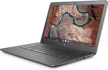 اتش بي كروم بوك 14 جي 5 14 بوصة جهاز Chromebook   ايه ام دي ثنائي النواة A4-9120C، 4 جيجا بايت DDR4 رام، 16 جيجا بايت تخزين eMMC، نظام تشغيل كروم - رمادي