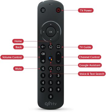 OSNtv 4K Streaming TV Box With 6 Months Subscription, Voice Remote Control, Wi-Fi and Ethernet, Powered by Android 11.0 - Black