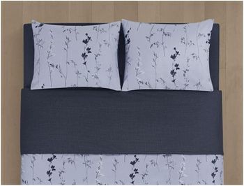 Calvin Klein Home Dusk Wild Flower Duvet Cover Set-King-Night Sky