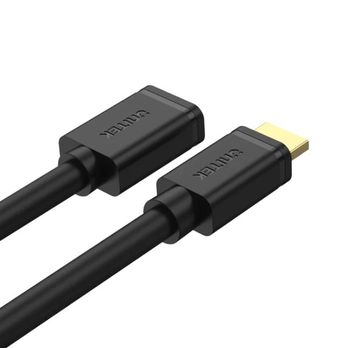 Unitek Y-C166K4K 60Hz High Speed HDMI Extension Cable HDMI Male To HDMI Female Cable, Black, 3 Meter