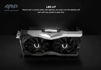 ZOTAC GAMING NVIDIA GeForce RTX 2060 AMP 6GB GDDR6 192-bit Gaming Graphics Card, Super Compact, Ice Storm 2.0, ZT-T20600D-10M