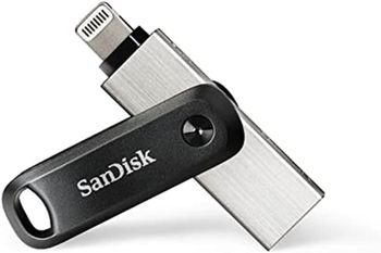 SanDisk iXpand Flash Drive Go 128GB - USB3.0 + Lightning - for iPhone and iPad