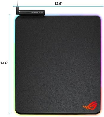 ASUS ROG Balteus RGB Gaming Mouse Pad - USB Port | Aura Sync RGB Lighting | Hard Micro-Textured Gaming-Optimized Surface & Nonslip Rubber Base