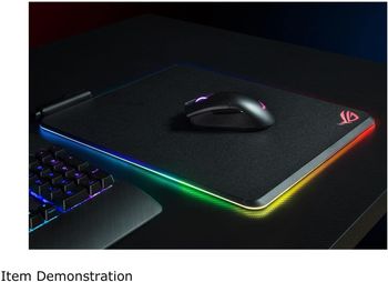 ASUS ROG Balteus RGB Gaming Mouse Pad - USB Port | Aura Sync RGB Lighting | Hard Micro-Textured Gaming-Optimized Surface & Nonslip Rubber Base