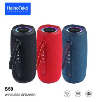 Haino Teko S59 Portable Wireless Bluetooth Speaker Black