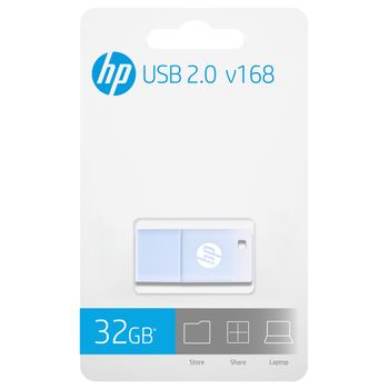 HP USB 2.0 Flash Drive 32GB v168- BLUE