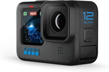 GoPro HERO12 Black - Waterproof Action Camera with 5.3K60 Ultra HD Video, 27MP Photos, HDR, 1/1.9 Inch Image Sensor, Live Streaming, Webcam, Stabilization, Black