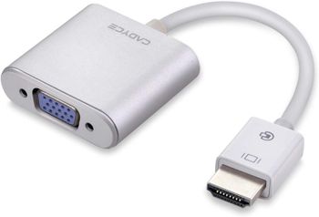 Cadyce Hdvga Hdmi To Vga Adapter - Hdmi Input And Vga Output - Hdvga - White