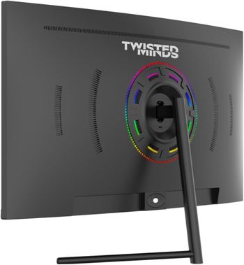 Twisted Minds 32 Curved Gaming Monitor, FHD Resolution 1920 x 1080, HDR,180Hz RefreshRate,VA,1ms Response Time, Experience Smooth, Blur-Free Gaming, HDMI2.0 Gaming Monitor