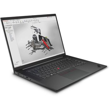 Lenovo Thinkpad P1 Gen 4 Extreme Mobile Workstation - 16 Inch UHD+ 3840x2400p Display -11th Gen 8 Core 16 threads 11850H i7 32GB Ram DDR4 1TBB NVme SSD 6GB Nvidia RTX A3000 Graphics Vapor Chamber Cooling Windows Hello Finger Print Backlit KB Windows 11 Pr