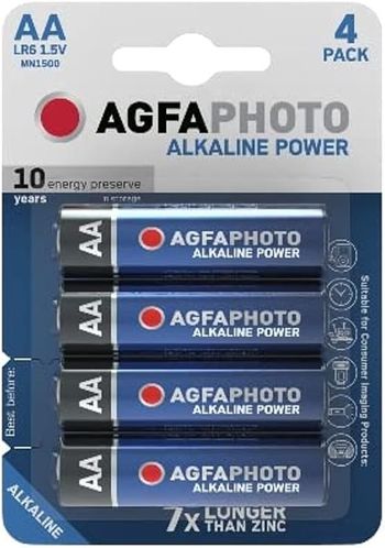 AGFAPHOTO Alkaline Long Lasting Power LR03 AAA Pack of 6 Batteries - 1.5V