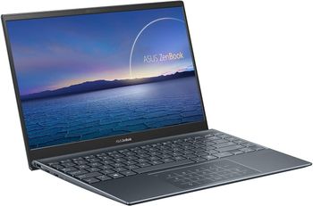 ASUS Zenbook UX425E Nano Edge 14 Inch FHD Ips Display With EYE Protection- 11th Gen Core i7 1165G7 Processor - 16GB LPDDR4X Ram-512GB NVMe SSD-Thunderbolt 4 Type C-Numpad Embedded Trackpad - Backlit KB - Harman/Kardon Sound - Wifi 6- Windows 11 - Pine Gra