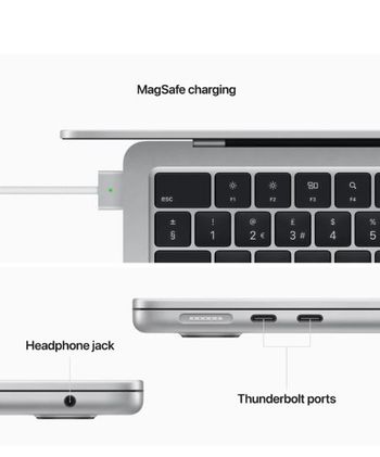 Apple Macbook Air M2, A2681 2022 With 13 Inch Display -  M2 Processor - 8GB RAM - 256GB SSD - English Keyboard - Silver