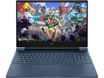 HP Gaming Laptop Victus 16-r1052ne Intel Core i7-14700HX 16GB 1T SSD RTX 4070-8GB 16.1FHD IPS 144Hz DOS English and Arabic keyboard - Blue