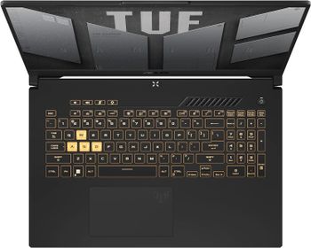 لاب توب أسوس TUF للألعاب FX707ZC4-HX033W مع معالج I7-12700H/ ذاكرة وصول عشوائي سعة 16 جيجابايت / 1 تيرابايت SSD/ شاشة 17.3 بوصة FHD 144 هرتز/ Nvidia RTX3050- 4 جيجابايت بحد أقصى 95 وات TGP/ ويندوز11 / لوحة مفاتيح عربية-انجليزية 1 منطقة RGB