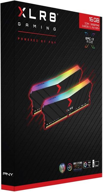 بي ان واي للالعاب  16 جيجابايت 2x8 جيجا بايتXLR8 ذاكرة الوصول العشوائي EPIC X RGB DDR4 3200MHz لسطح المكتب MD16GK2D4320016XRGB،  16 جيجابايت (2x8 جيجابايت) 3200 ميجا هرتز