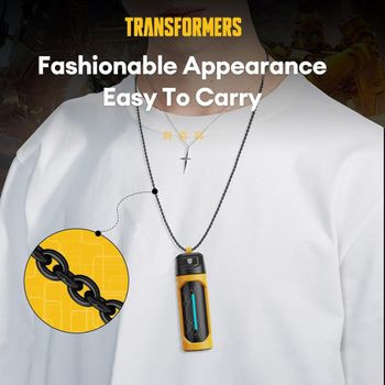 Transformers True Tf-T11 Wireless Earbuds Bluetooth 5.4 Headphones Stereo Bass Earphones, Noise Cancelling - Yellow