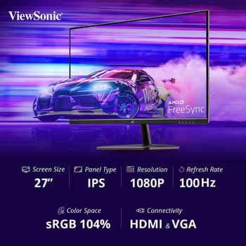 شاشة فيوسونيك VA2732-H بدون إطار 27 بوصة