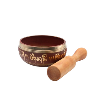 Authentic Himalayan Singing Bowl Single Set Vibrant Design Handcrafted in Nepal Includes Traditional Wooden Striker – Ideal for Healing, Mindfulness, Meditation, and Yoga 385 Grams - Blue