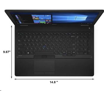 Dell Latitude 5580 Intel Core i7-7600U 20GB Ram 512GB SSD Nvidia GeForce Graphics 2GB, 15.6 Inch FHD, Windows 11 English Keyboard - Black