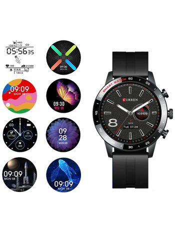 CURREN 6001 Intelligent full touch screen waterproof smart watch For Men's & Women's - Blue