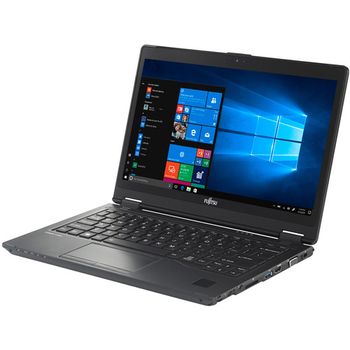 فوجيتسو لايف بوك U729x 2 في 1 X360 شاشة لمس 12.5 بوصة الجيل الثامن كور i5 مساحة  8 جيجابايت دي دي ار4 رام 256 جيجابايت اس اس دي بإضاءة خلفية أمريكية لوحة مفاتيح فيجا اتش دي ام اي إيثرنت بصمة إصبع قارئ اس دي يو اس بي نوع C- ويندوز 11 برو بدون قلم - أسود