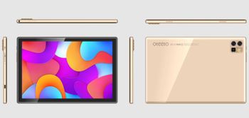 Oteeto Tab 12 Pro 10.1 Inch Display, 8 GB RAM 512 GB ROM , 1.6Ghz Octa Core Processor, 6000 Mah Battery, 8 MP Front and 13 MP Back Camera, Android 13 with Free Items Inside the Box - Gold