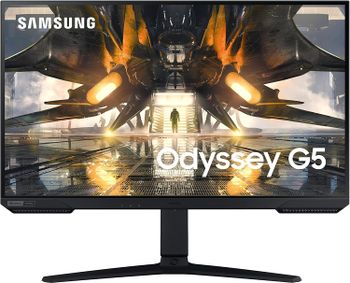 SAMSUNG Odyssey G50A Series 27-Inch WQHD (2560x1440) Gaming Monitor, 165Hz, 1ms, IPS Panel, G-Sync, HDR10 (1 Billion Colors) (LS27AG500PNXZA)