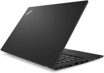 لينوفو لاب توب Thinkpad T480s (2020) بشاشة 14 بوصة ومعالج Intel Core i7/الجيل الثامن/ذاكرة وصول عشوائي 8 جيجابايت/محرك أقراص SSD سعة 256 جيجابايت/بطاقة رسومات Intel HD باللون الأسود