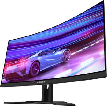 GIGABYTE G27QC 27" 165Hz 1440P Curved Gaming Monitor, 2560 x 1440 VA 1500R Display, 1ms (MPRT) Response Time, 92% DCI-P3, HDR Ready, FreeSync Premium, 1x Display Port 1.4 - Black