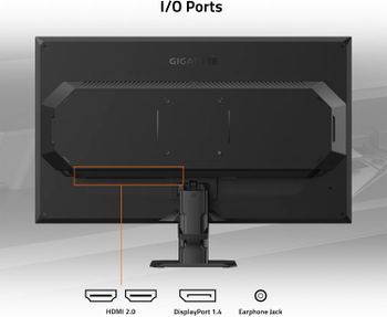 GIGABYTE GS27F 27" 165Hz 1080P Gaming Monitor, 1920 x 1080 SS IPS Display, 1ms (MPRT) Response Time, HDR Ready, FreeSync Premium, 1x Display Port 1.4, 2X HDMI 2.0,Black