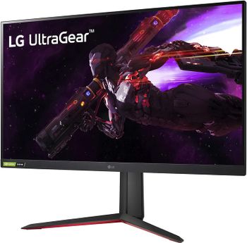 LG 32GP850-B 32 UltraGear QHD (2560 x 1440) Nano IPS Gaming Monitor w/ 1ms (GtG) Response Time & 165Hz Refresh Rate, Tilt/Height/Pivot Adjustable, Black