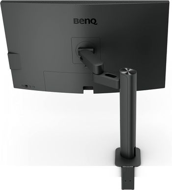 BenQ PD3205UA 32-inch Ergo Arm 4K Monitor, UHD, sRGB, Rec.709, HDR10, IPS, AQCOLOR Technology, USB-C, Factory-Calibrated, Hotkey Puck G2, KVM, Color Mode, DualView